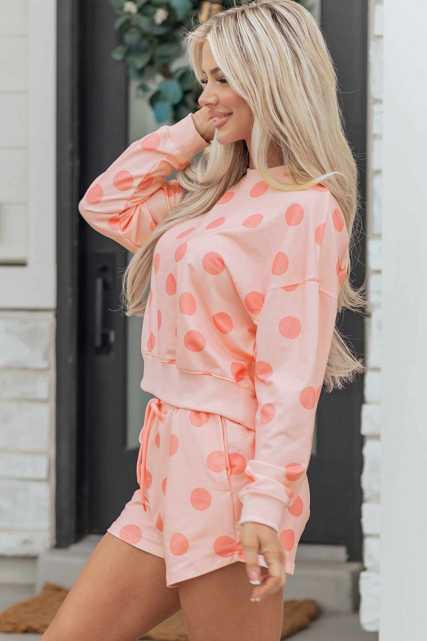 Aadhya Shoulder Pullover Drawstring Shorts - Hello Beautiful BoutiqueShort SetsThreaded Pear