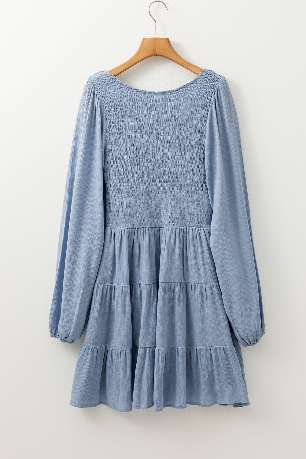 Aadhya Smocked Tiered Mini Dress - Hello Beautiful BoutiqueDressThreaded Pear