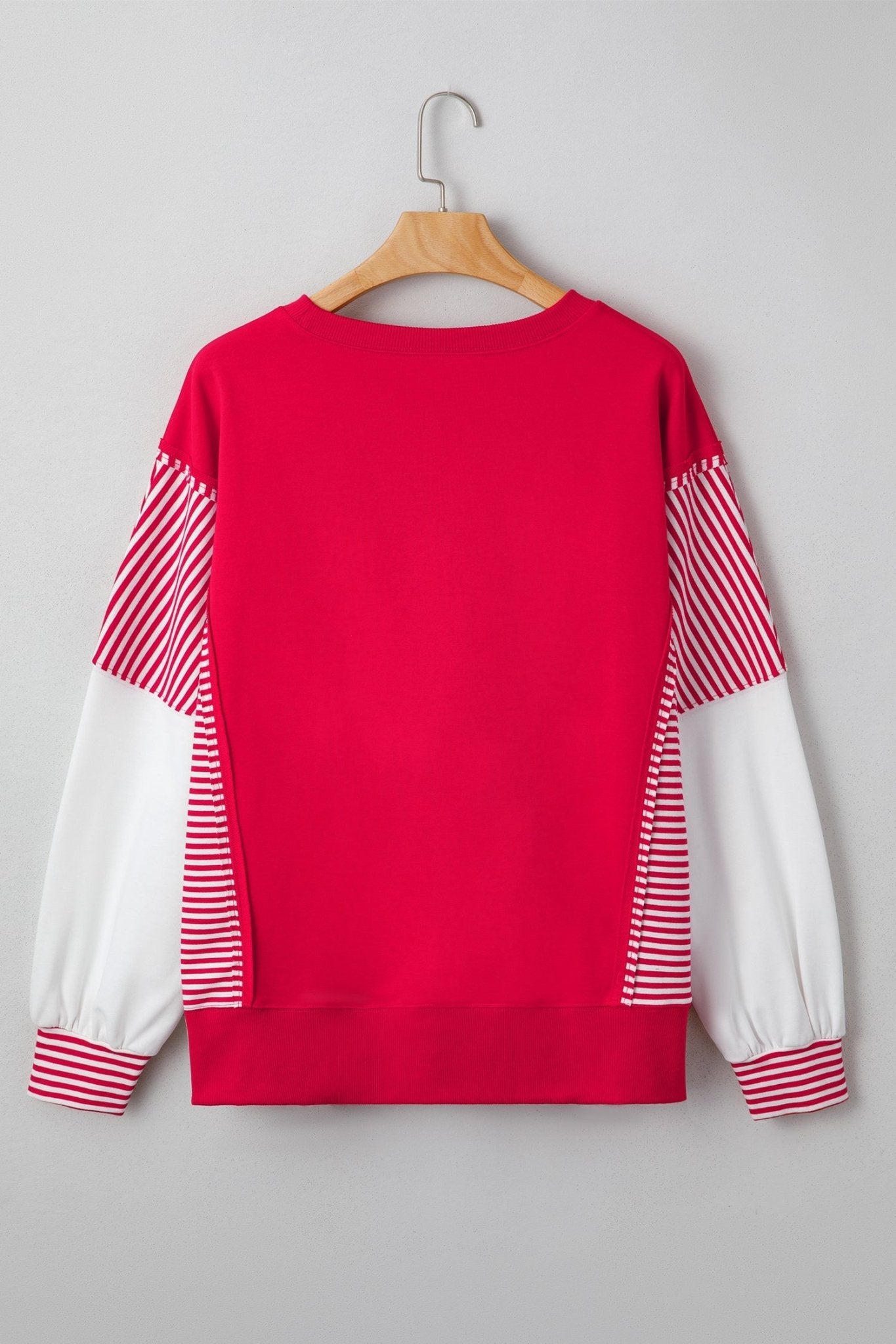 Aaliyah Patchwork Sleeve Colorblock Sweatshirt - Hello Beautiful BoutiqueSweatshirts & HoodiesThreaded Pear