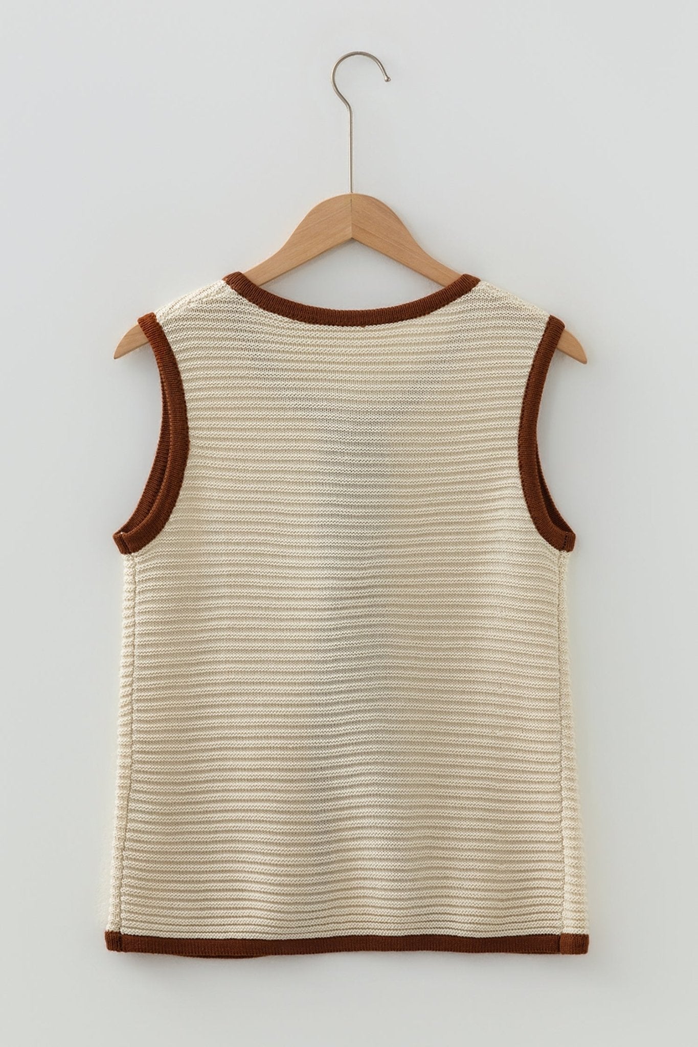 Aaliyah Trim Ties Front Sweater - Hello Beautiful BoutiqueSweater VestsThreaded Pear