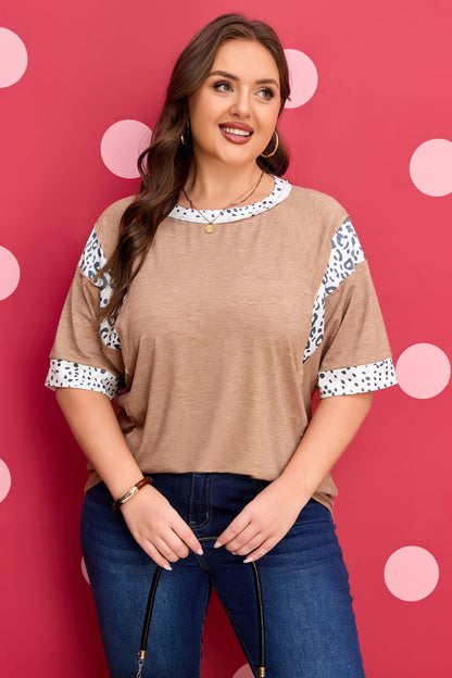 Abigail Color Block Patchwork PLUS Tee - Hello Beautiful BoutiquePlus Size TopsThreaded Pear