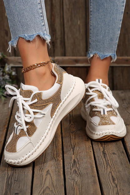Abigail Lace Up Breathable Sneakers - Hello Beautiful BoutiqueWomens ShoesThreaded Pear