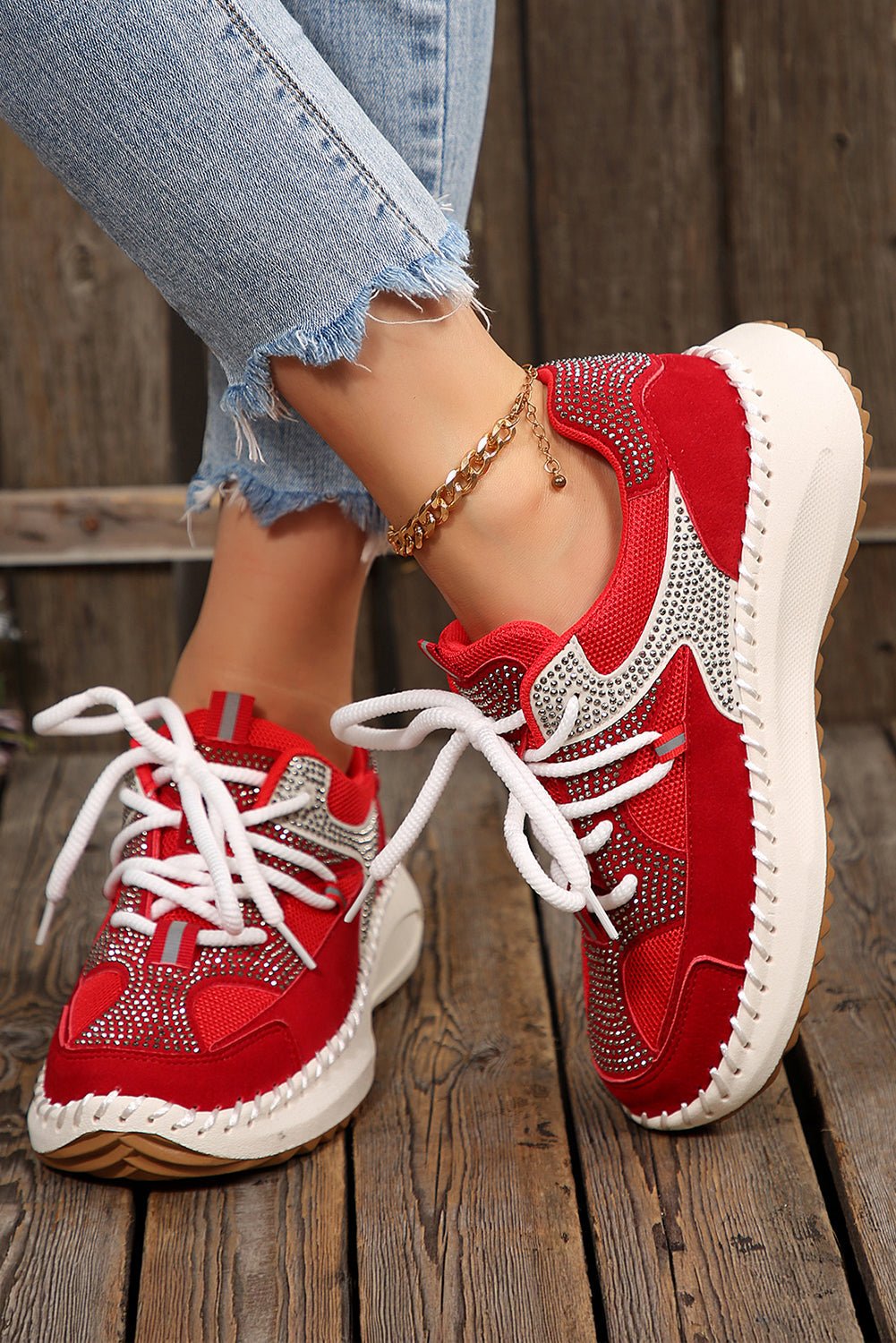Abigail Lace Up Breathable Sneakers - Hello Beautiful BoutiqueWomens ShoesThreaded Pear