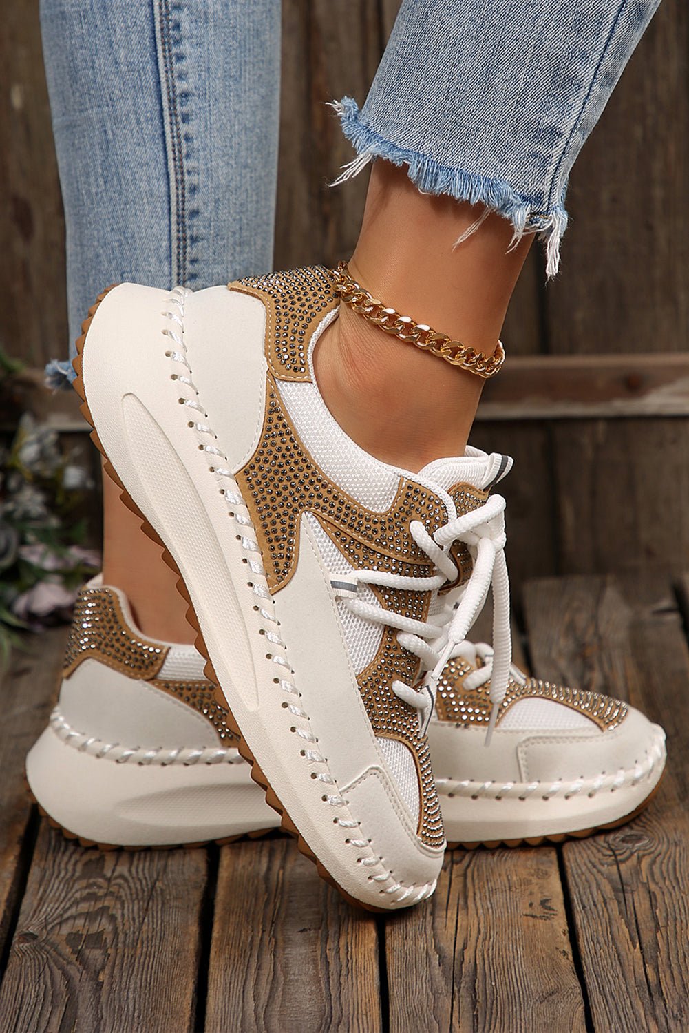 Abigail Lace Up Breathable Sneakers - Hello Beautiful BoutiqueWomens ShoesThreaded Pear