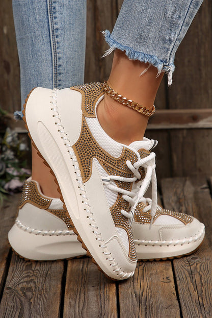 Abigail Lace Up Breathable Sneakers - Hello Beautiful BoutiqueWomens ShoesThreaded Pear