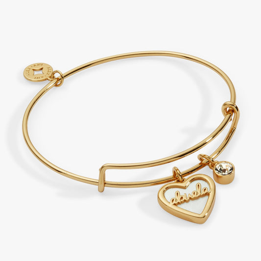 Abuela Mother of Pearl Heart Charm Bangle - Hello Beautiful BoutiqueBraceletsALEX AND ANI