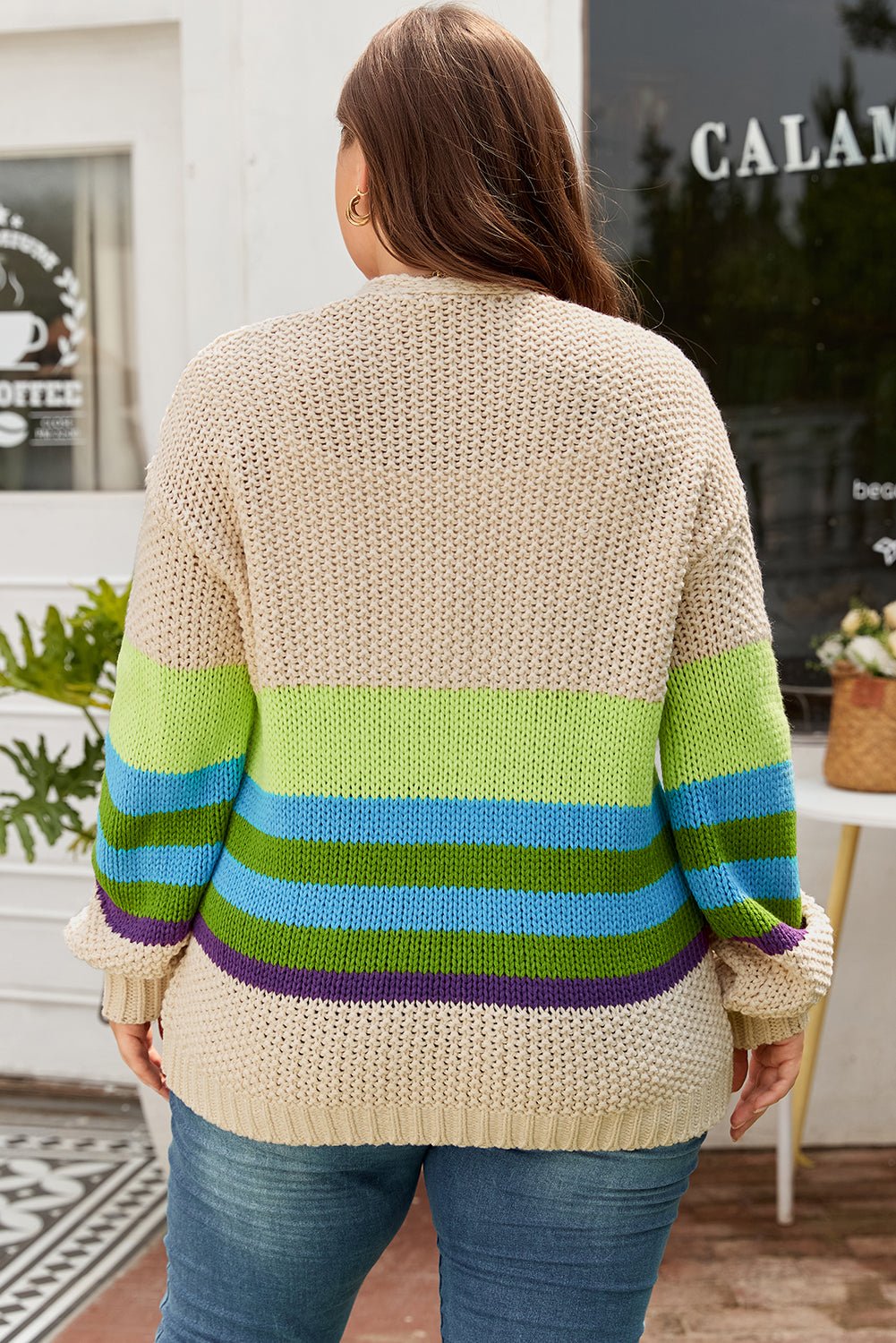 Adalee Crochet Open Front PLUS Cardigan - Hello Beautiful BoutiquePlus Size Sweaters & CardigansThreaded Pear