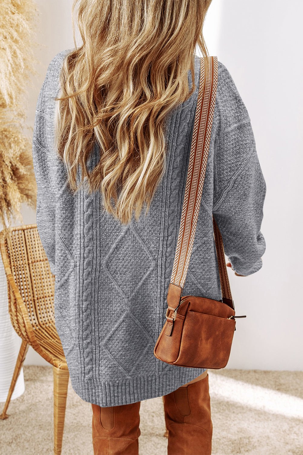 Adalee Shoulder Loose Fit Sweater - Hello Beautiful BoutiqueSweater DressesThreaded Pear
