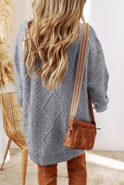 Adalee Shoulder Loose Fit Sweater - Hello Beautiful BoutiqueSweater DressesThreaded Pear