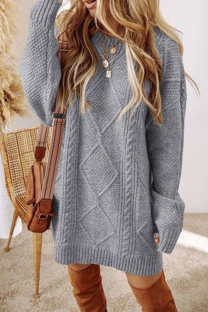 Adalee Shoulder Loose Fit Sweater - Hello Beautiful BoutiqueSweater DressesThreaded Pear