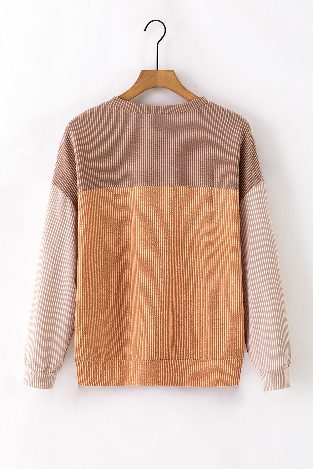 Adaline Ribbed Loose top Long Sleeve Top - Hello Beautiful BoutiqueLong Sleeve TopsThreaded Pear