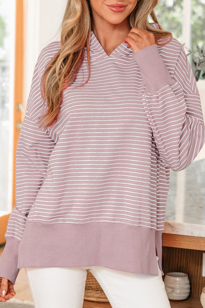 Addilyn Shoulder Loose Fit Hoodie - Hello Beautiful BoutiqueSweatshirts & HoodiesThreaded Pear