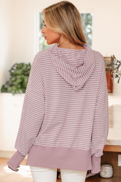 Addilyn Shoulder Loose Fit Hoodie - Hello Beautiful BoutiqueSweatshirts & HoodiesThreaded Pear
