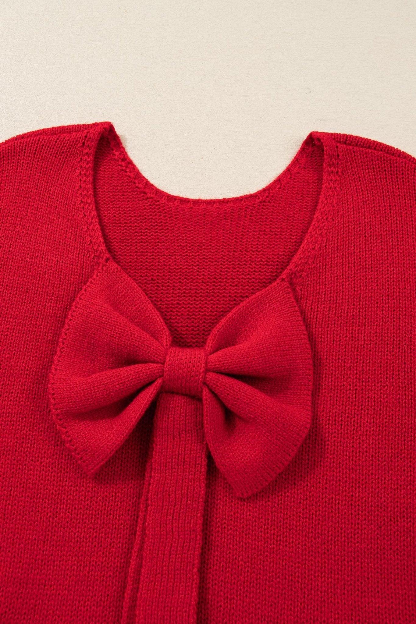 Addison Backless Bubble Sleeve Sweater - Hello Beautiful BoutiqueSweatersThreaded Pear