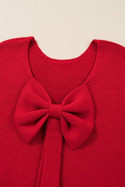 Addison Backless Bubble Sleeve Sweater - Hello Beautiful BoutiqueSweatersThreaded Pear
