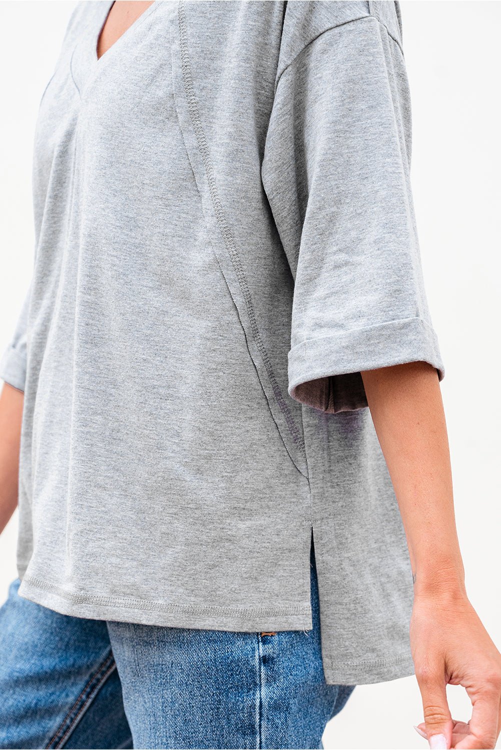 Adelaide Sleeve Oversized T Shirt - Hello Beautiful BoutiqueTops & TeesThreaded Pear