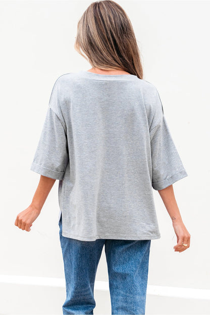 Adelaide Sleeve Oversized T Shirt - Hello Beautiful BoutiqueTops & TeesThreaded Pear