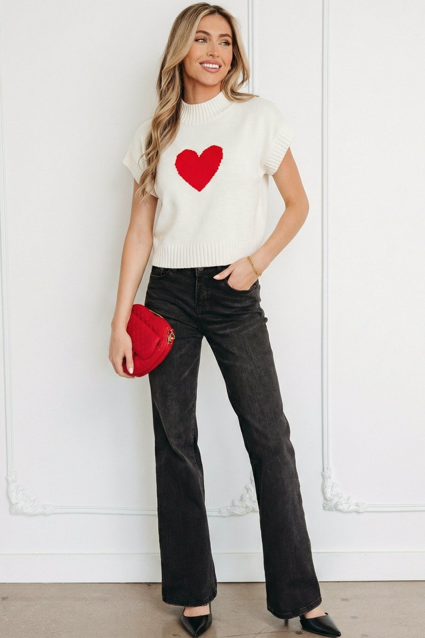 Adele Cropped Short Sleeve Sweater - Hello Beautiful BoutiqueShort Sleeve SweatersThreaded Pear