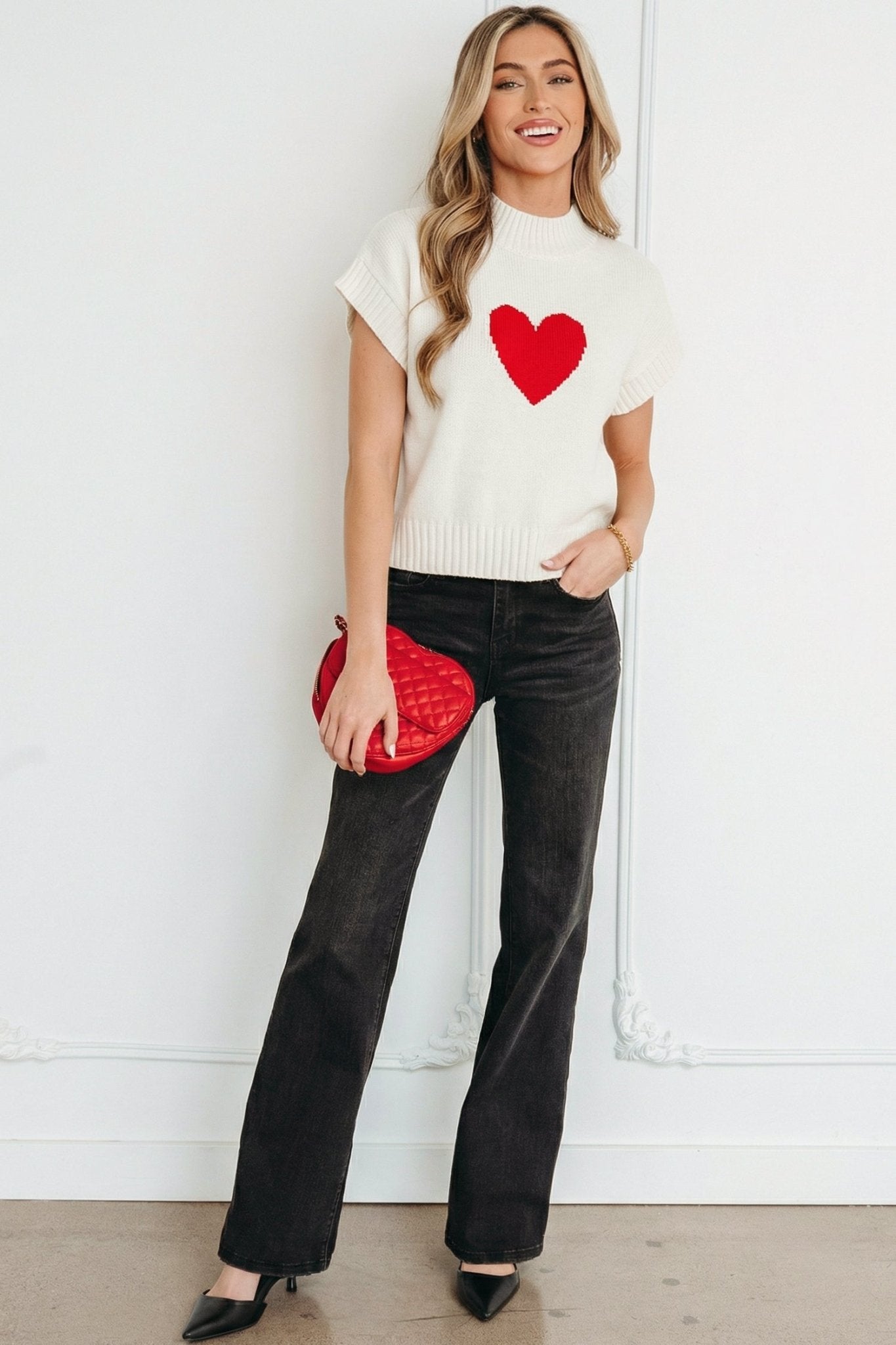 Adele Cropped Short Sleeve Sweater - Hello Beautiful BoutiqueShort Sleeve SweatersThreaded Pear
