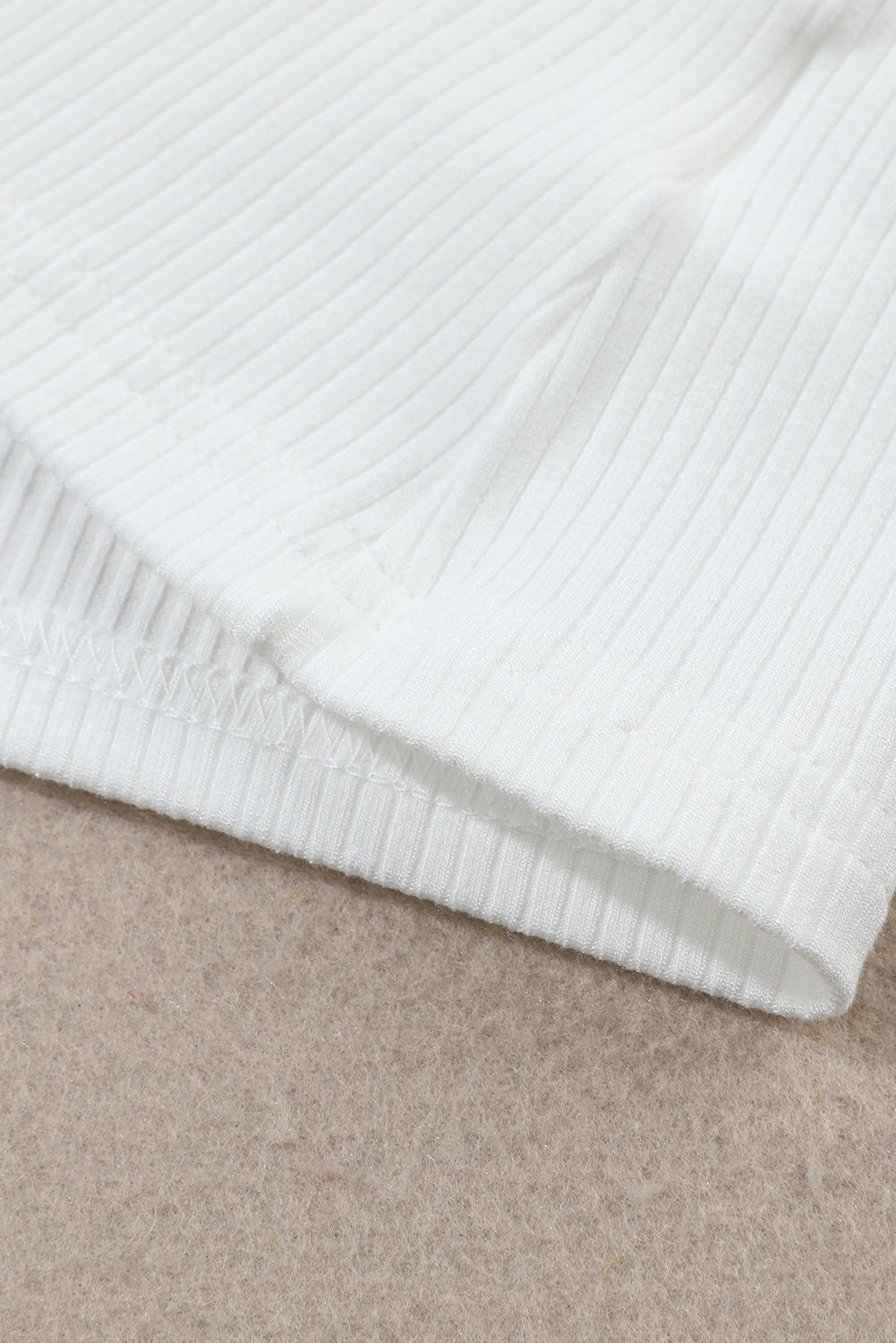 Adelyn Ribbed Knit High Long Sleeve Top - Hello Beautiful BoutiqueLong Sleeve TopsThreaded Pear