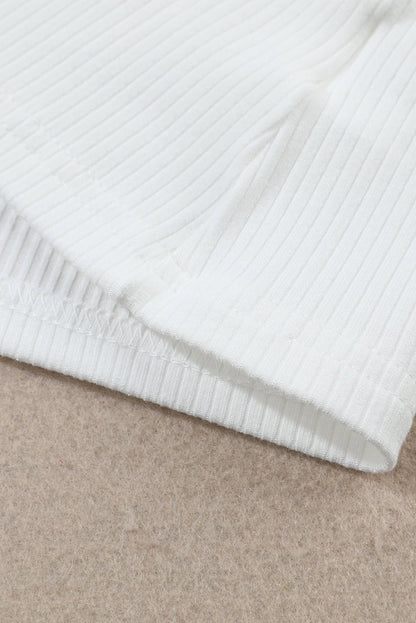 Adelyn Ribbed Knit High Long Sleeve Top - Hello Beautiful BoutiqueLong Sleeve TopsThreaded Pear