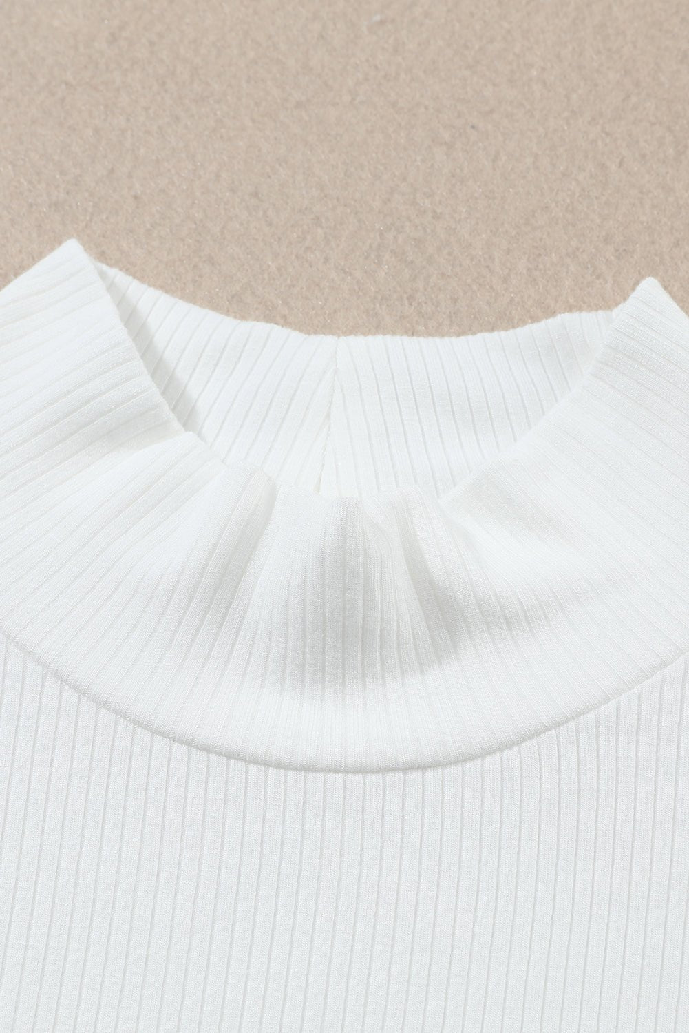 Adelyn Ribbed Knit High Long Sleeve Top - Hello Beautiful BoutiqueLong Sleeve TopsThreaded Pear