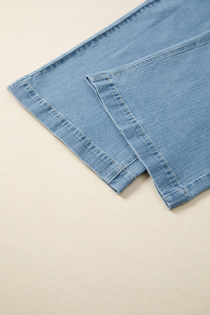 Adelyn Textured Wide Leg PLUS Jeans - Hello Beautiful BoutiquePlus Size BottomsThreaded Pear