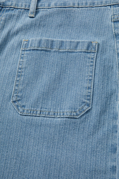 Adelyn Textured Wide Leg PLUS Jeans - Hello Beautiful BoutiquePlus Size BottomsThreaded Pear