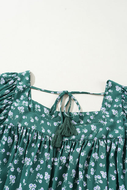 Adelynn Square Ruffled Trim PLUS Blouse - Hello Beautiful BoutiquePlus Size Blouses & ShirtsThreaded Pear