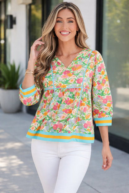 Adley Puff Sleeve Babydoll Blouse - Hello Beautiful Boutique20% OFFThreaded Pear
