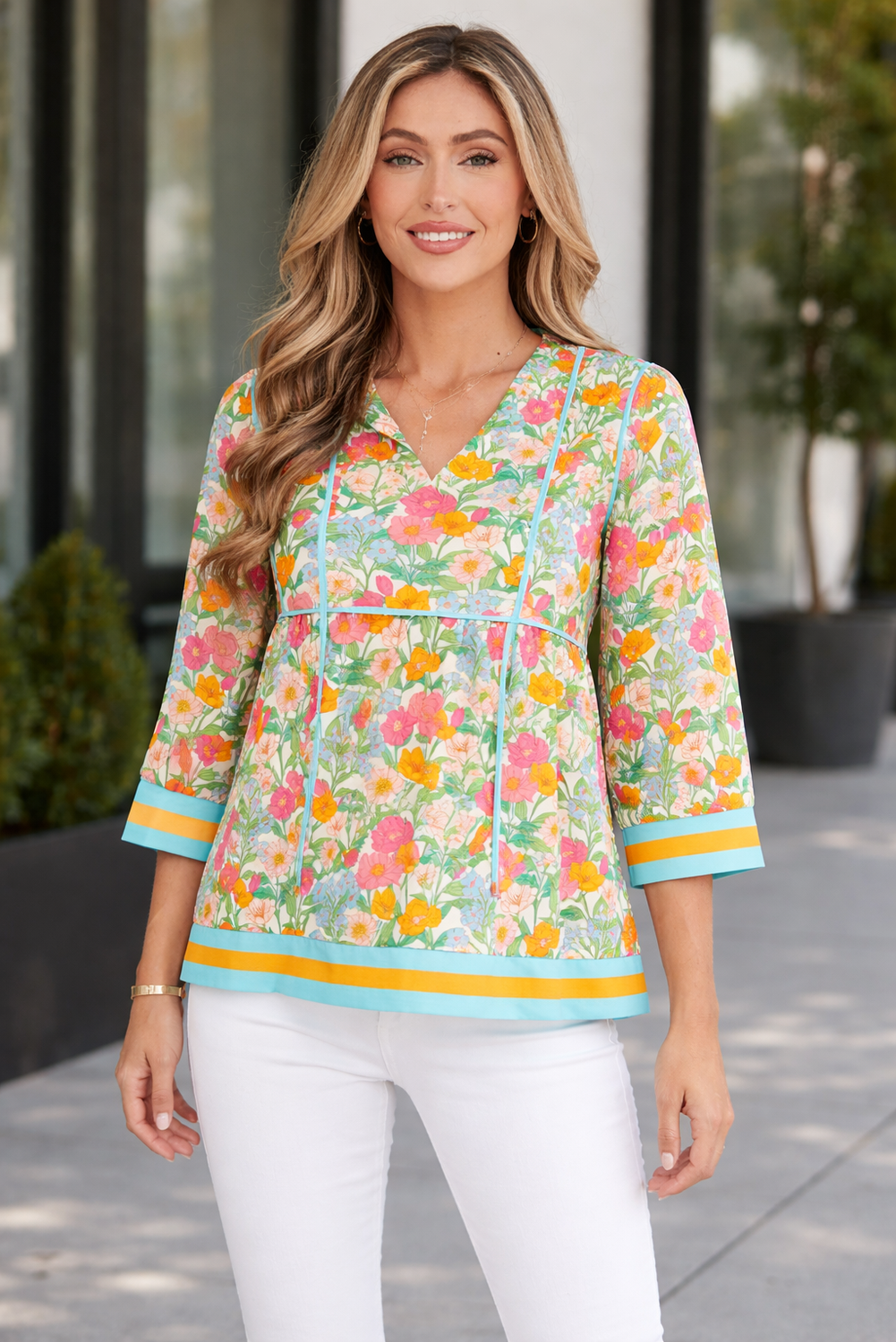 Adley Puff Sleeve Babydoll Blouse - Hello Beautiful Boutique20% OFFThreaded Pear