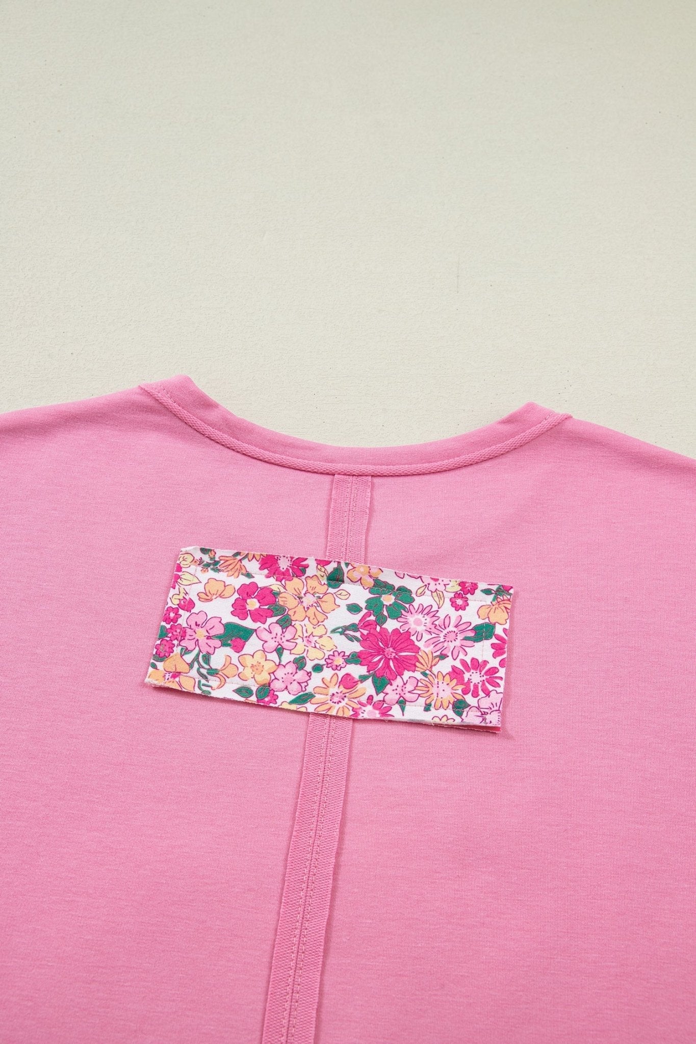 Adriana Big Flower Oversize Tee - Hello Beautiful BoutiqueTops & TeesThreaded Pear