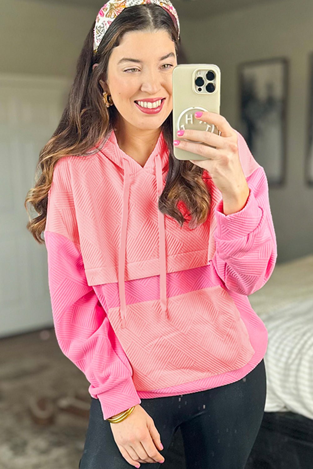 Aila Kangaroo Drop Shoulder Hoodie - Hello Beautiful BoutiqueSweatshirts & HoodiesThreaded Pear