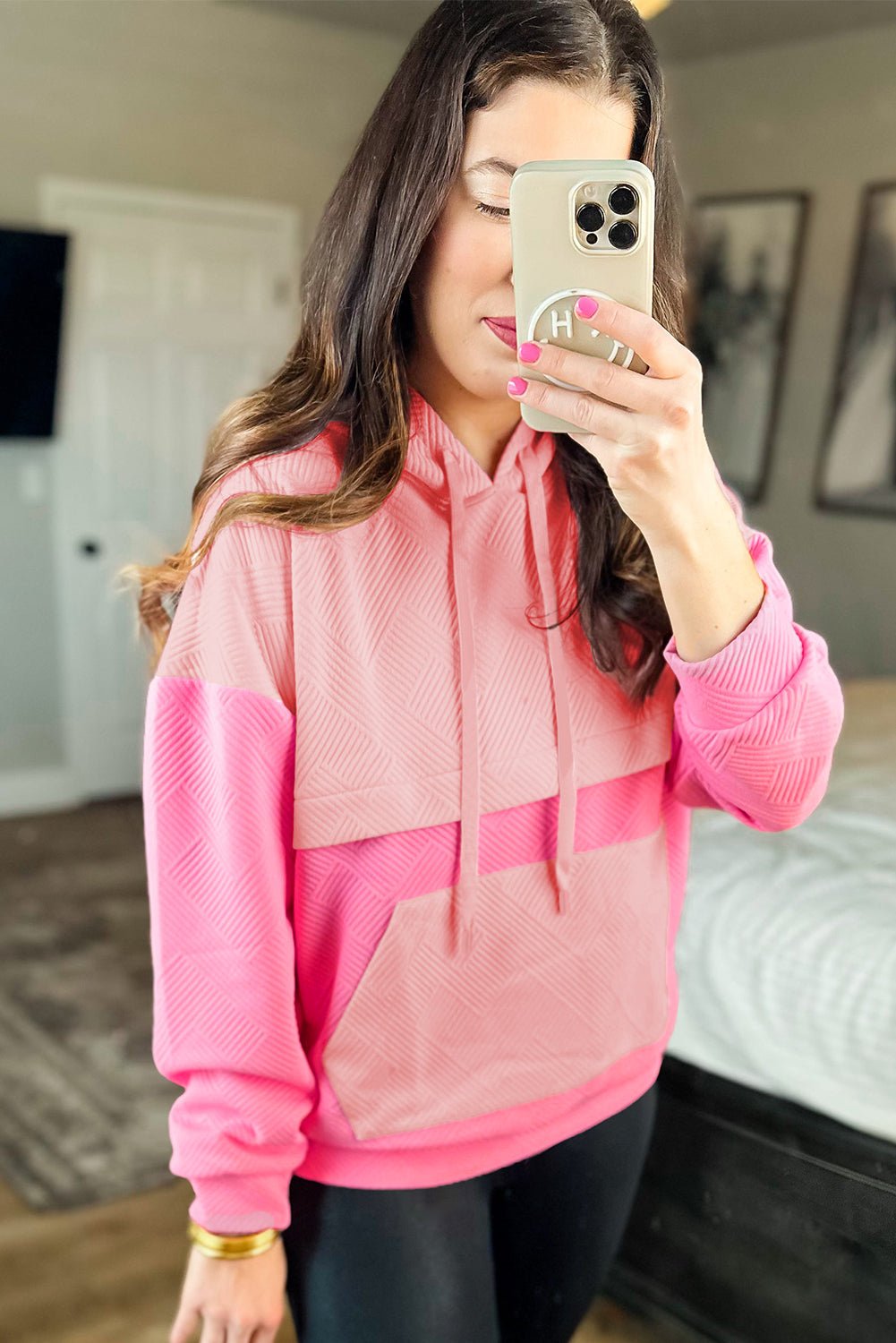 Aila Kangaroo Drop Shoulder Hoodie - Hello Beautiful BoutiqueSweatshirts & HoodiesThreaded Pear