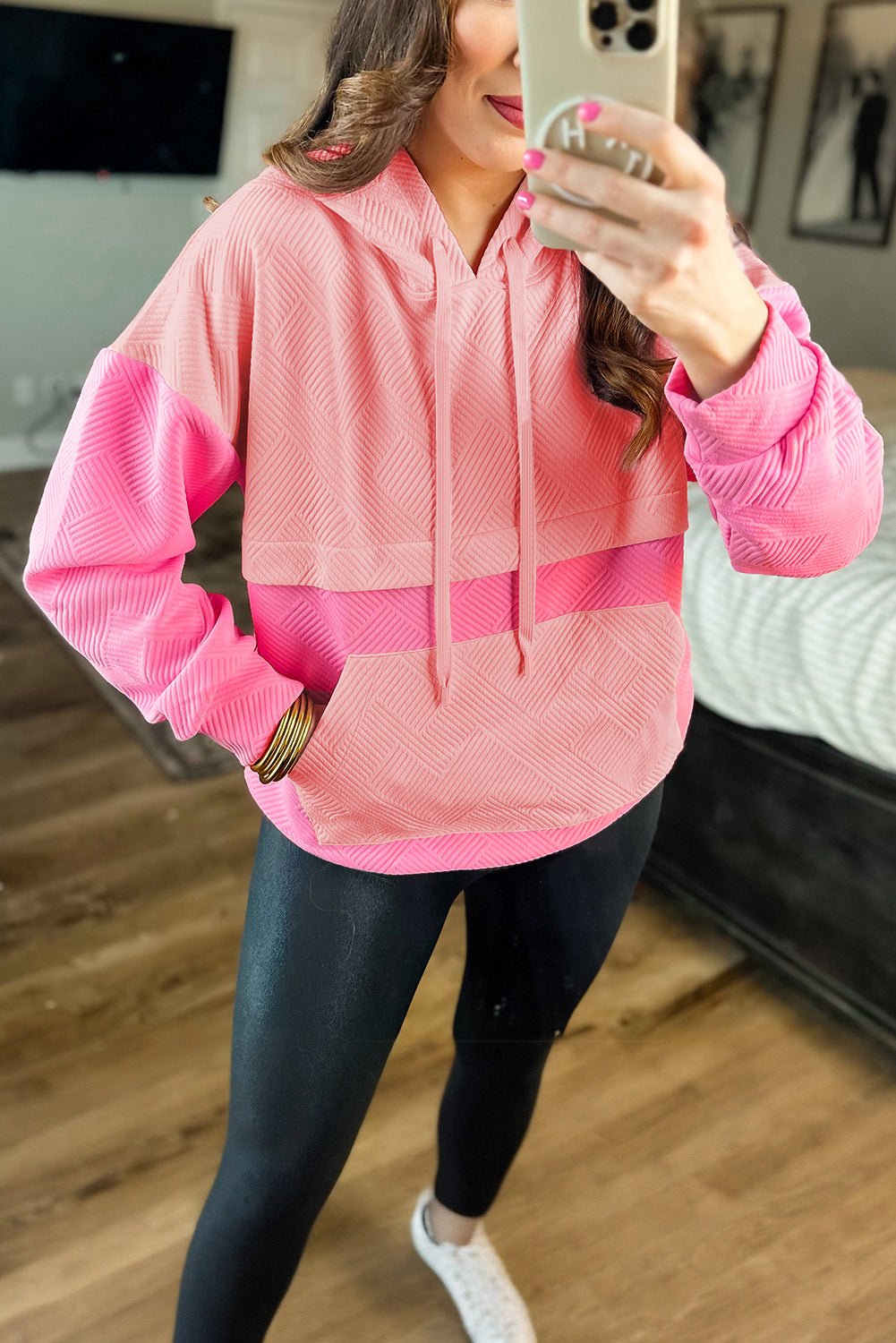 Aila Kangaroo Drop Shoulder Hoodie - Hello Beautiful BoutiqueSweatshirts & HoodiesThreaded Pear