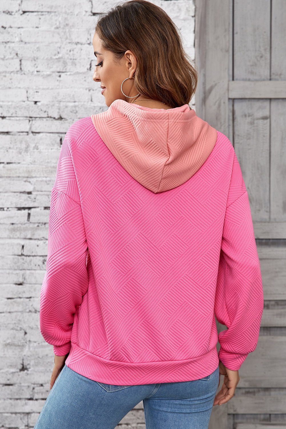 Aila Kangaroo Drop Shoulder Hoodie - Hello Beautiful BoutiqueSweatshirts & HoodiesThreaded Pear
