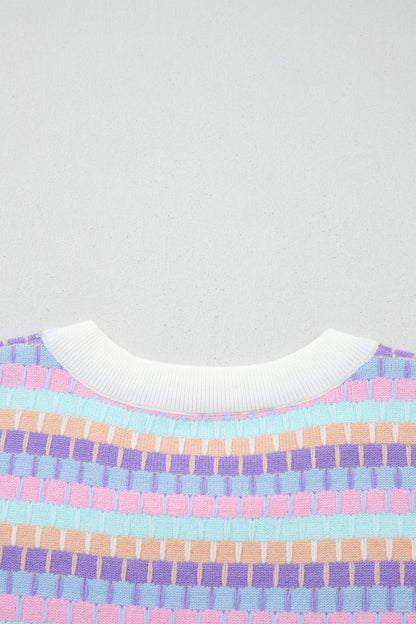 Ailany Knit Short Sleeve Sweater - Hello Beautiful BoutiqueShort Sleeve SweatersThreaded Pear