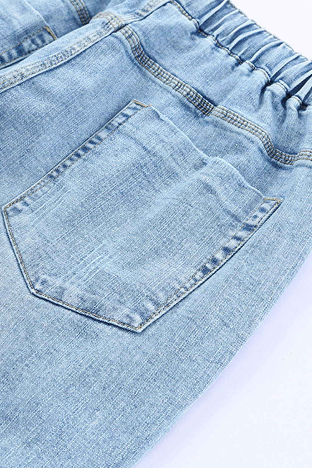 Aileen Gather Distressed Jogger - Hello Beautiful BoutiqueJeansThreaded Pear