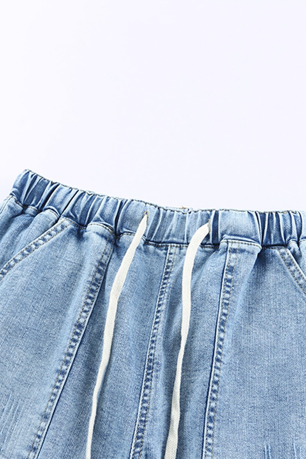 Aileen Gather Distressed Jogger - Hello Beautiful BoutiqueJeansThreaded Pear