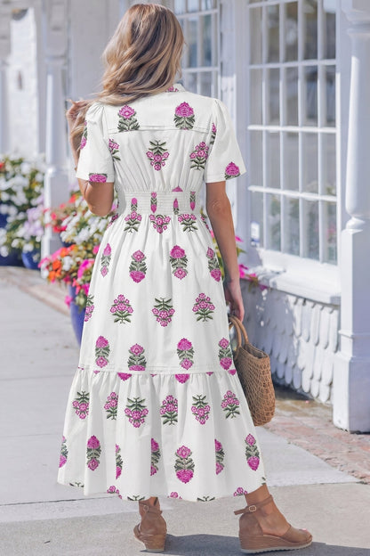 Aileen Ruffle Hem Maxi Dress - Hello Beautiful BoutiqueMaxi DressesThreaded Pear