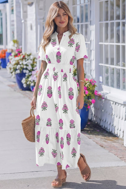 Aileen Ruffle Hem Maxi Dress - Hello Beautiful BoutiqueMaxi DressesThreaded Pear