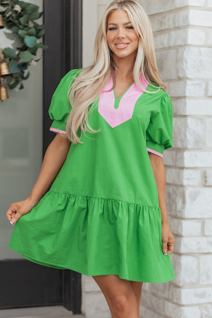 Ainara Ruffle Hem Mini Dress - Hello Beautiful BoutiqueMini DressesThreaded Pear
