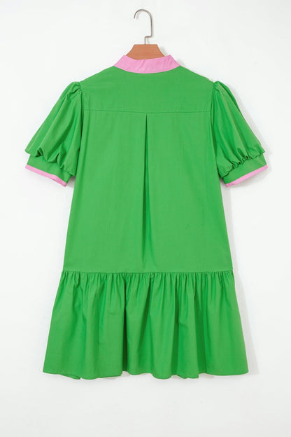 Ainara Ruffle Hem Mini Dress - Hello Beautiful BoutiqueMini DressesThreaded Pear