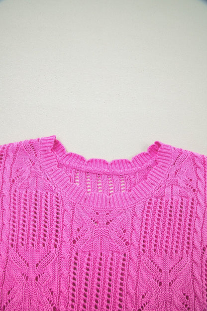 Ainara Trim Short Sleeve Sweater - Hello Beautiful BoutiqueShort Sleeve SweatersThreaded Pear