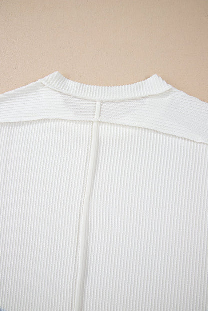 Ainhoa Stitching T Shirt T-Shirt - Hello Beautiful BoutiqueBlouses & ShirtsThreaded Pear