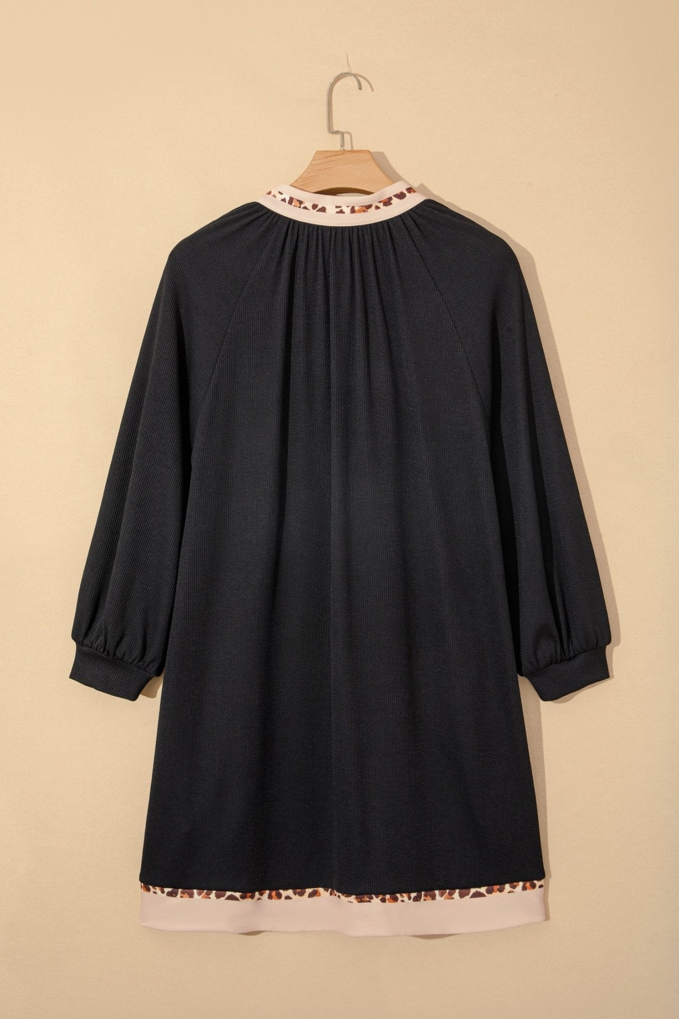 Ainsley Block Trim Ribbed PLUS Dress - Hello Beautiful BoutiquePlus Size Mini DressesThreaded Pear