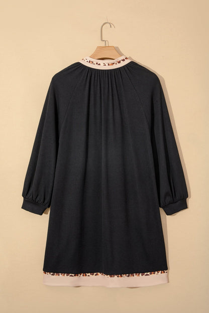 Ainsley Block Trim Ribbed PLUS Dress - Hello Beautiful BoutiquePlus Size Mini DressesThreaded Pear
