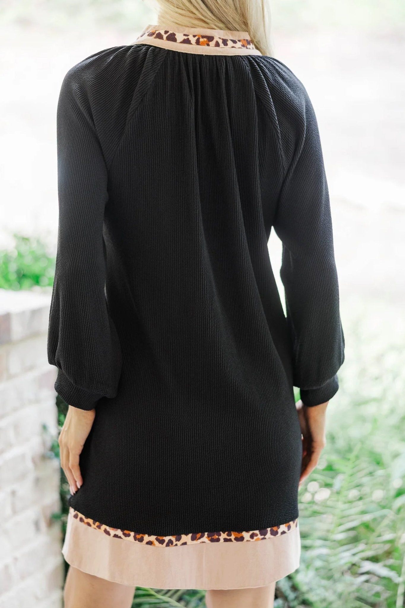 Ainsley Block Trim Ribbed PLUS Dress - Hello Beautiful BoutiquePlus Size Mini DressesThreaded Pear