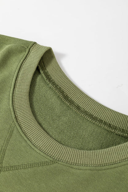 Ainsley Crisscross Stitching Loose Sweatshirt - Hello Beautiful BoutiqueSweatshirts & HoodiesThreaded Pear