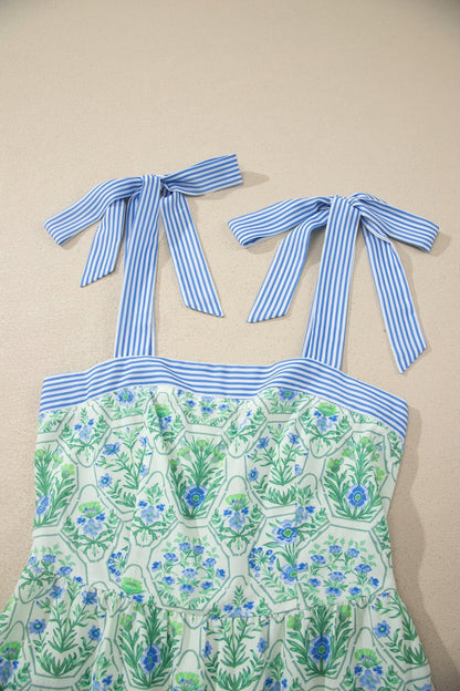 Akira Patchwork Detail Sleeveless Dress - Hello Beautiful BoutiqueFloral DressesThreaded Pear